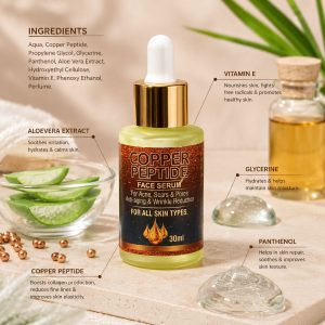 Saffron Infused Copper Peptide Face serum